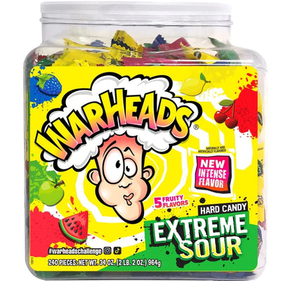Warheads Hard Candy Extreme Sour - 5 Smags Varianter